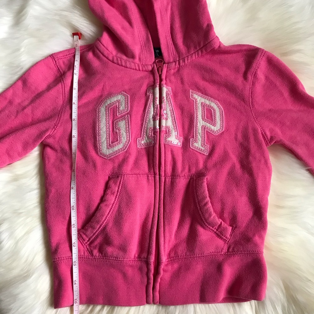 GAP Girl Pink Hoodie Sweater- XS. Good condition - Picture 7 of 8